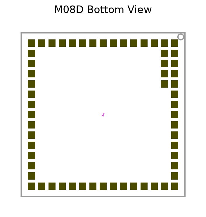 M08D bottom view 60 stamp-hole pads